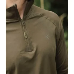 Maillot Korda a manche longue Kool UPF Zip Jersey Dark Olive