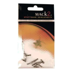 Émerillon à agrafe carnassier x-line nickel (x10)