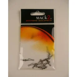 Émerillon à agrafe carnassier x-line noir (x10)