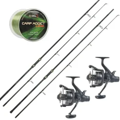 Pack 2 Carp Addict Evo 10' 3.5lbs + 2 Carp Addict 6000 FR + Nylon