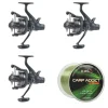 Pack 3 Moulinets Carp Addict 6000 FR + Carp Addict Monofilament