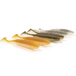 Pack 18 Shad 8.5cm +  9 Têtes Plombées + Boîte Offerte