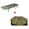 Pack Bedchair + Brolly Process Team Carpfishing