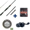 Pack Canne Evok Invictus V2 2.26m, 42-120g + Moulinet Invictus 150HL + Tresse + Fluorocarbone