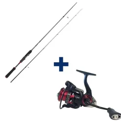 Pack Canne Evok Invictus V2 2.01m, 3-10g + Moulinet Invictus 2500Fd