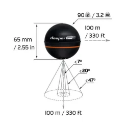 Pack Deeper Pro +2 + Amplificateur Wifi Pour Bateau Amorceur