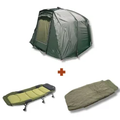 Pack H Max Spider + Bedchair + Sleeping Bag