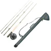 Pack Kit Mouche Silverstone Liberty Fly Fishing Kit 9" Soie de 4/5 + Tube  de transport 105cm