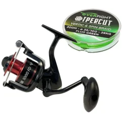 Pack Moulinet Vertical Tank 5000FD + Tresse 35/100