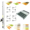 Pack Prêt à Pêcher Sandre Bzone Striker 240MH 10-45g + Moulinet + Nylon + Leurres + Boites