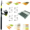 Pack Prêt à Pêcher Sandre Bzone Striker Telespin 240MH 10-40g + Moulinet + Nylon + Leurres + Boites