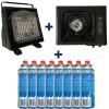 Pack Rechaud + Chauffage + 8 Cartouches de Gaz