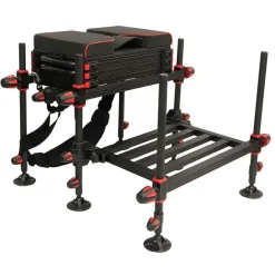 Pack station de pêche au coup team france s-lock match light + repose-pieds