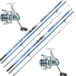 Pack surfcasting 2 cannes optimum surf + 2 moulinets x3 9000 sw