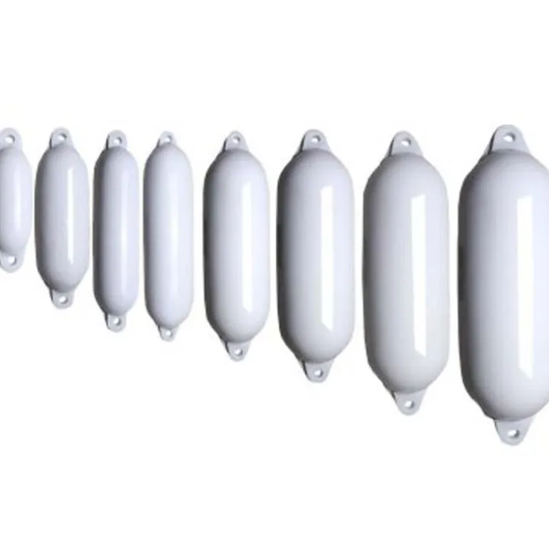 Pare-battage Eco Fender 3 - 2 yeux - ø15x60cm - blanc