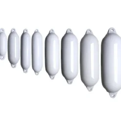 Pare-battage Majoni Eco Fender 2 - 2 yeux - ø12x42cm - blanc