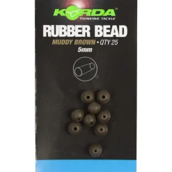 Perle de protection pour ligne carpe korda safe zone 5mm rubber bead (x25)