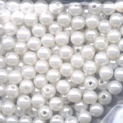 Perles ronde blanche flashmer