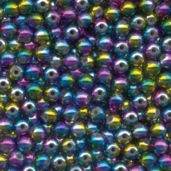 Perles rondes arc en ciel flashmer