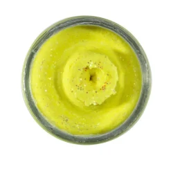 Pâte à Truite Arôme Foie Berkley PowerBait Glitter Trout Dough Yellow Glitter