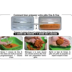 Pâte d'eschage coup fun fishing one and one green n'butyric 500g