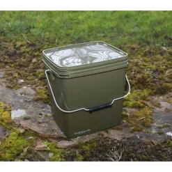 Seau carpe trakker olive square bucket