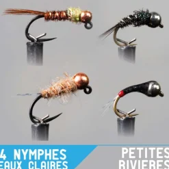 Set Nymphe Garbolino x4 - petites rivières / eaux claires
