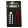 Stop appât carpe korda floss caps white/red (x20)