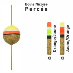 Streamline flotteur truite x2- Boule Niçoise Percée Garbolino