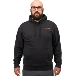 Sweatshirt Grundens Displacement Hoodie Logo Black Anchor Black