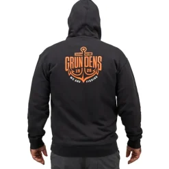 Sweatshirt Grundens Displacement Hoodie Logo Black Anchor Black