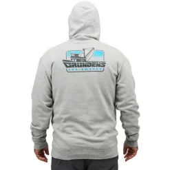Sweatshirt Grundens Displacement Hoodie Commercial Boat Ahtletic Heather