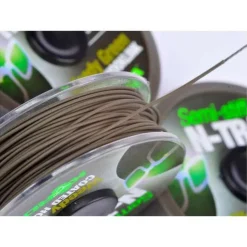 Tresse à bas de ligne carpe korda n-trap semi -stiff green 20m