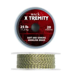 Tresse à bas de ligne carpe mack2 x-tremity soft and sinking hooklink braid 20m