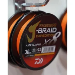 Tresse Daiwa J-Braid Exp X8 Smash Orange - 150m