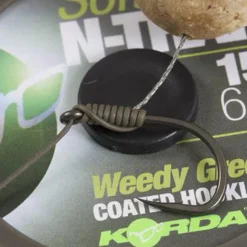 Tresse gainée carpe korda n trap soft green