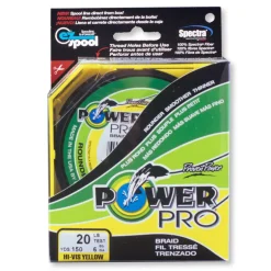 Tresse power pro jaune 135m