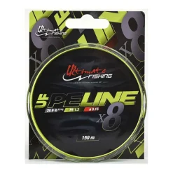 Tresse Ultimate Fishing UF PE LINE X8 CHARTREUSE 150m