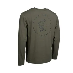 T-shirt Manche Longue Nash Make it Carp Logo Sleeve Green