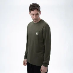 T-shirt Manche Longue Nash Make it Carp Logo Sleeve Green