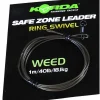 Tête de ligne carpe korda safe zone leader ring swivel 40lb 18.1kg