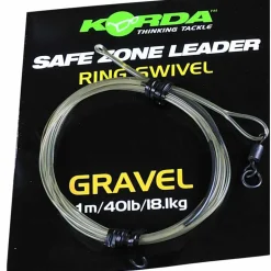 Tête de ligne carpe korda safe zone leader ring swivel 40lb 18.1kg