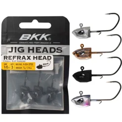 Tête Plombée BKK Refrax Jig 5.3g taille #1/0 (x3)