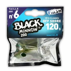 Tête plombée fiiish black minnow 200 off shore 120g (x1)