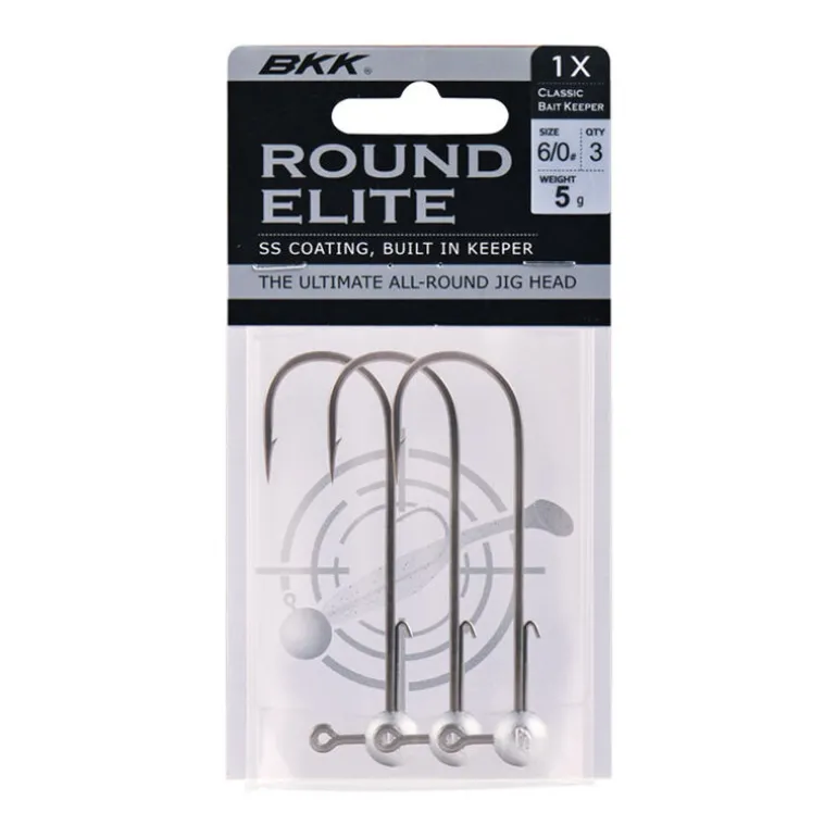 Têtes Plombées BKK Round Elite Classic Bait Keeper H1 (x3)