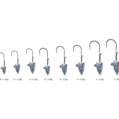 Têtes Plombées BKK Silent Chaser - Prisma Darting LRF Taille 3/0