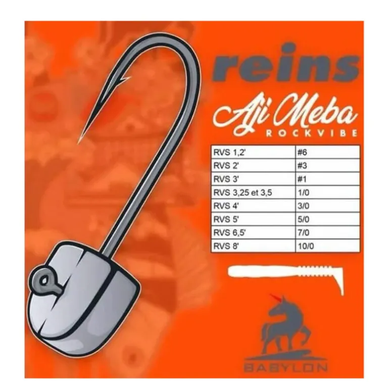 Têtes Plombées Reins Meba Jighead #10/0 (x2)