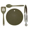 Ustensiles de cuisine trakker armolife silicone utensil set