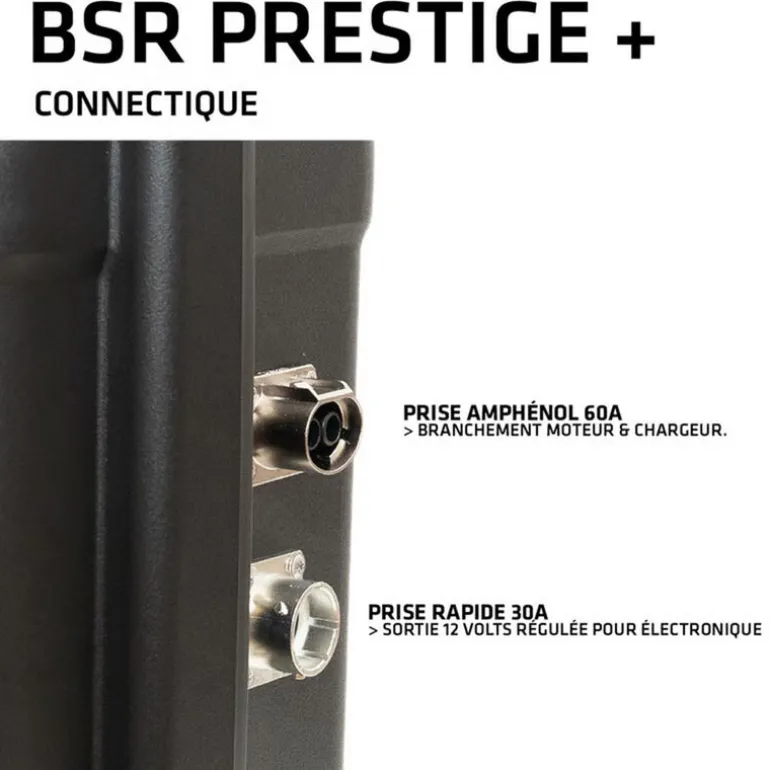 Valise BSR Prestige+ LifePO4 Gen3 36V/100Ah + chargeur+ prise sondeur