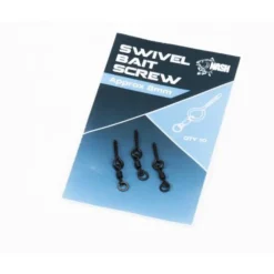 Vis à appâts nash swivel bait screw (10 vis par pochette)